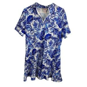 Tommy‎ Bahama Golf Dress Women XL Palms Ruffle Pickleball Tennis Athletic EUC